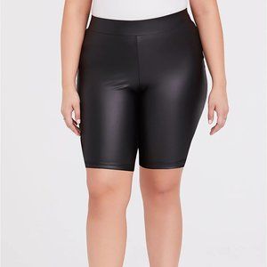 Torrid Faux Leather Bike Short